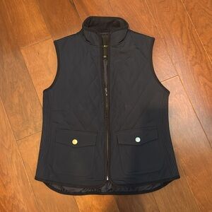 Women’s navy blue vest quilted Talbots size small S